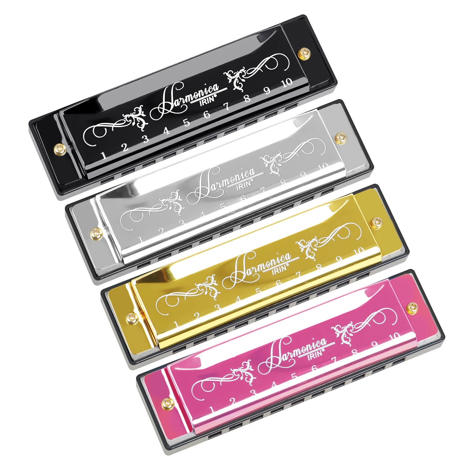 IRIN 10 홀 10 톤 하모니카 다채로운 C 키 하 - Harmonica 10 Hole 리뷰 및 가격
