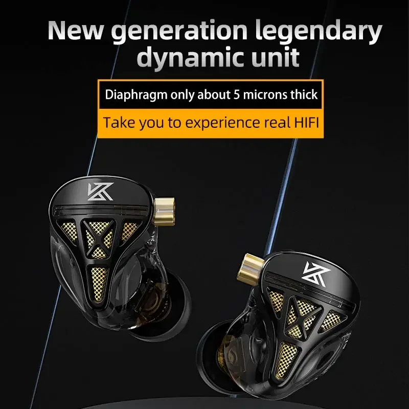 KZ DQS 1DD 하이파이 IEM 헤드폰 세미 오픈  - Audio Music Game 리뷰 및 가격