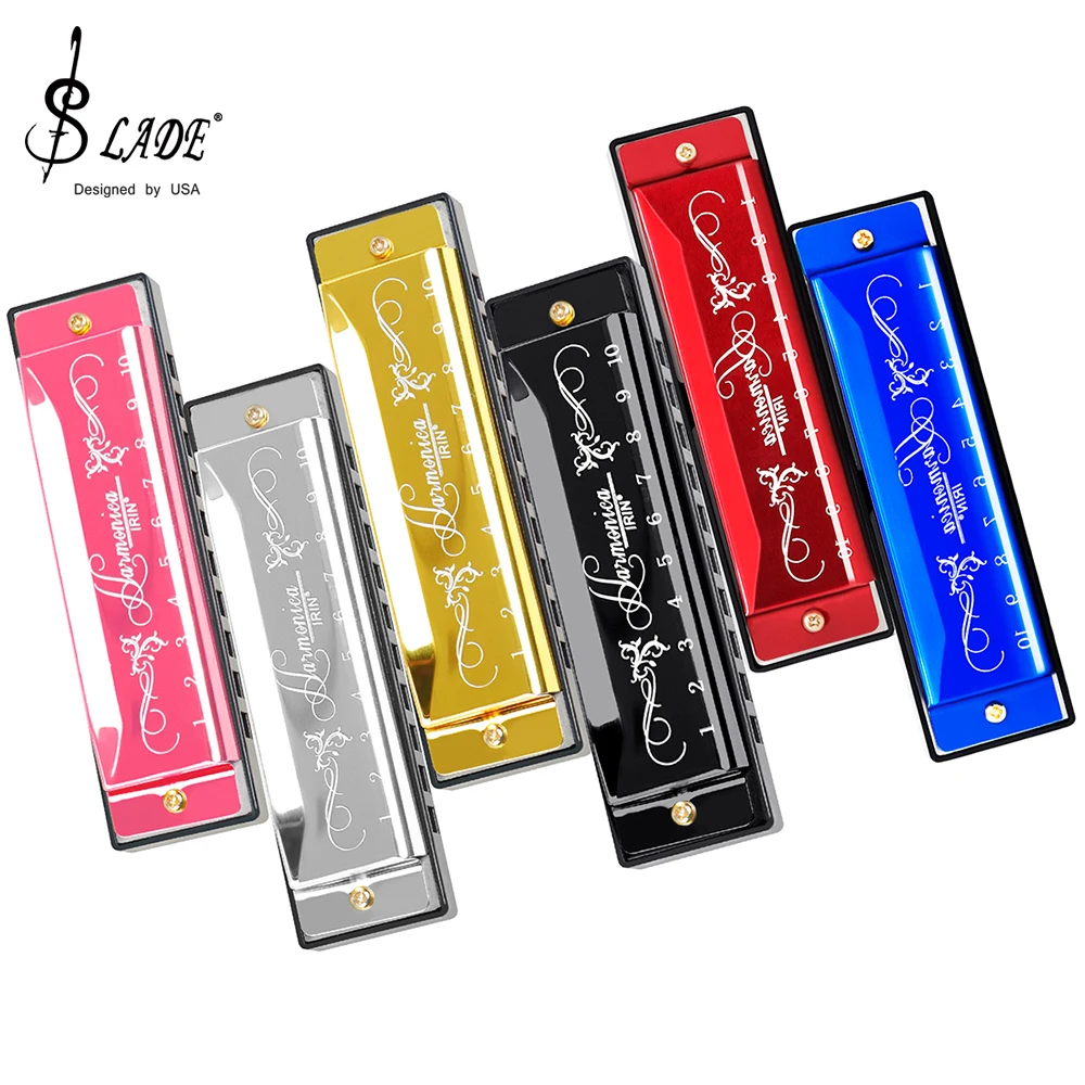 SLADE 하모니카 전문 10 홀 20 톤 다채로운 C - Harmonica 10 Hole 리뷰 및 가격